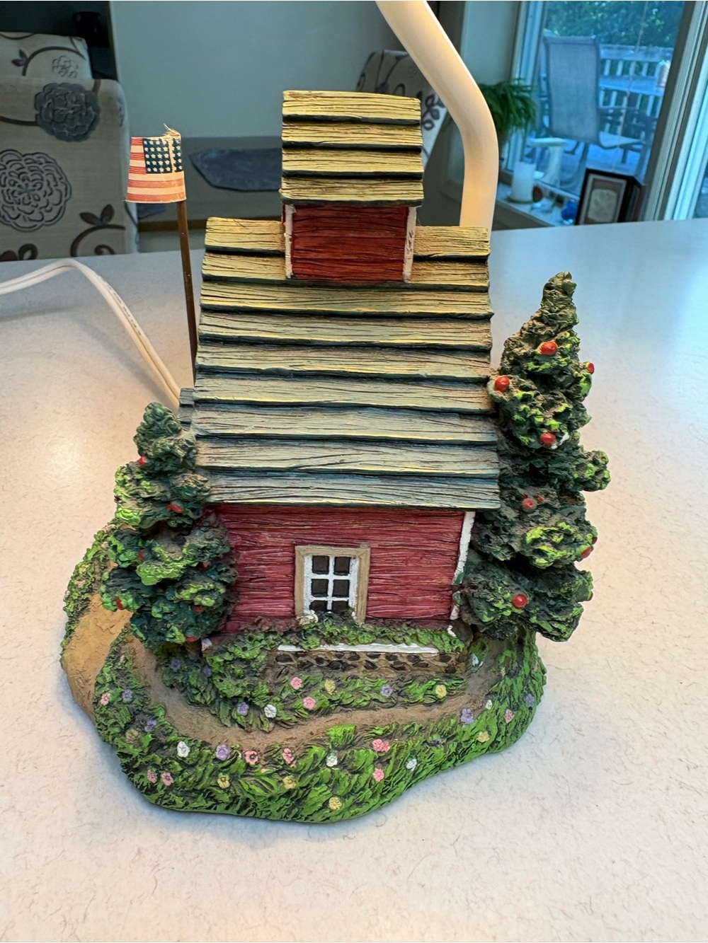 Country Schoolhouse Table Lamp By Susan Winget - Picture 5 of 11